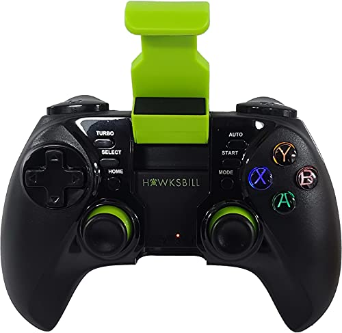 Hawksbill Wireless Gamepad Controller for iOS iPhone & Android - Bluetooth with L3 + R3 Buttons, Long Battery Life, Improved 8 Way D-Pad, Dual Vibration, MFI Compatible Games