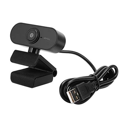 Full HD 1080P Webcam with Microphone Streaming Web Camera for Video Calling and Recording USB PC Camera Computer Camera for, Laptop & Desktop, Plug and Play, 360° Flexible