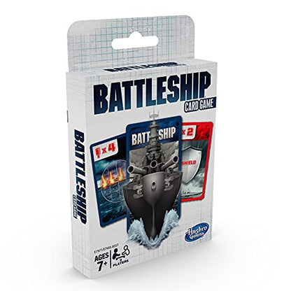 Hasbro Gaming Battleship Card Game for Kids, 2 Players Strategy Game Brown/a, Fun Summer Activities, Vacation Travel Essentials, Ages 7+