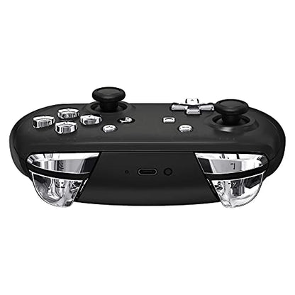 eXtremeRate Chrome Silver Repair ABXY D-pad ZR ZL L R Keys for Nintendo Switch Pro Controller, Glossy DIY Replacement Full Set Buttons with Tools for Nintendo Switch Pro - Controller NOT Included - color: Chrome Silver