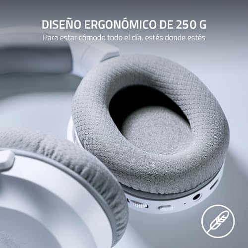 Razer Barracuda X Wireless Gaming & Mobile Headset (PC, PlayStation, Switch 2, Android, iOS): 2.4GHz Wireless + Bluetooth - Lightweight - 40mm Drivers - Detachable Mic - 50 Hr Battery - Mercury White - color: White, size: Standard, style: Barracuda X