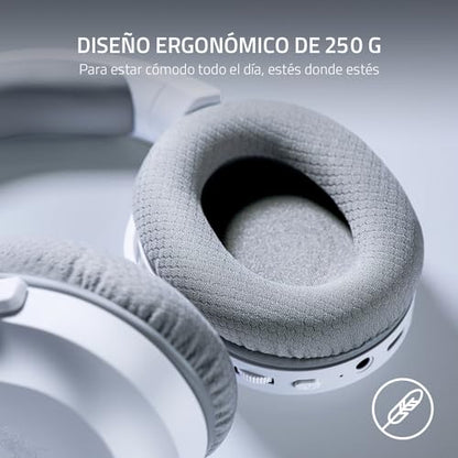 Razer Barracuda X Wireless Gaming & Mobile Headset (PC, PlayStation, Switch 2, Android, iOS): 2.4GHz Wireless + Bluetooth - Lightweight - 40mm Drivers - Detachable Mic - 50 Hr Battery - Mercury White - color: White, size: Standard, style: Barracuda X