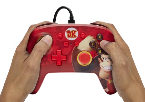 PowerA Enhanced Nintendo Switch and Switch 2 Wired Controller - Donkey Kong Flex, Gamepad, game controller, wired controller, officially licensed - color: Donkey Kong Flex