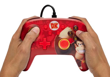 PowerA Enhanced Nintendo Switch and Switch 2 Wired Controller - Donkey Kong Flex, Gamepad, game controller, wired controller, officially licensed - color: Donkey Kong Flex