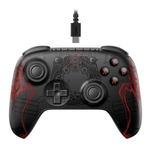 8BitDo Ultimate 2C Wired Controller for Windows PC and Android, with Hall Effect Joysticks and Hall Triggers, 1000Hz Polling Rate, and Remappable L4/R4 Bumpers - Black Myth: Wukong - color: Black Myth: Wukong