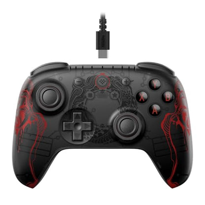 8BitDo Ultimate 2C Wired Controller for Windows PC and Android, with Hall Effect Joysticks and Hall Triggers, 1000Hz Polling Rate, and Remappable L4/R4 Bumpers - Black Myth: Wukong - color: Black Myth: Wukong