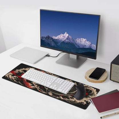 Extended Gaming Mouse Pad, Large Mouse Mat, XL Desk Pad for Keyboard and Mouse, Non-Slip Rubber Base & Stitched Edges for Gamer Office 31.5x11.8 in - color: 10