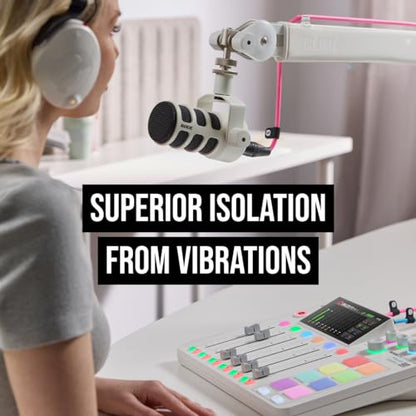 RØDE PSA1+ Professional Studio Arm with Spring Damping and Cable Management (Green) | Parallelogram Spring Design, Supports 94g-1.2kg, 37 Horiz and 34 Vert, Includes Clamp, Desk Insert and 3/8→5/8 Adapter - color: Green, style: PSA1+