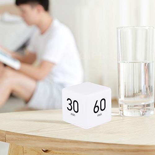 Cube Timer - 15-20-30-60Min for Time Management Kitchen & Workout Timer with Adjusted Volume for Time Management,Classroom,Workout, Kitchen,Cooking