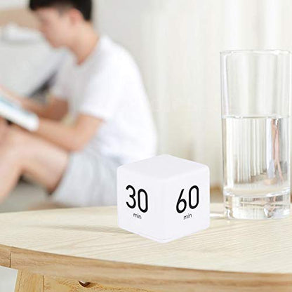 Cube Timer - 15-20-30-60Min for Time Management Kitchen & Workout Timer with Adjusted Volume for Time Management,Classroom,Workout, Kitchen,Cooking