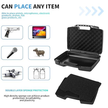 16.5" x 11.8" x 4.7" Portable Hard-Shell Case | Customizable Foam Case with Pre-cut Foam Interior, Suitable for Storing Electronics, Microphones, Cameras, and Equipment, etc - size: 16"