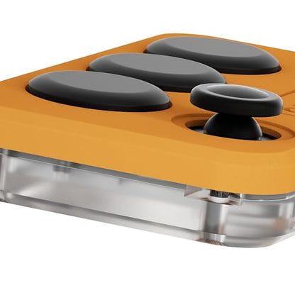 KEEBMONKEY DOIO Sayo OSU Rapid Trigger Hall Effect Keyboard with Joystick and Screen, CNC Aluminum RGB One Handed Macro Pad for Rhythm Games,USB-C Custom Programmable keypad (Yellow(4 Key)) - style: Yellow(4 Key)