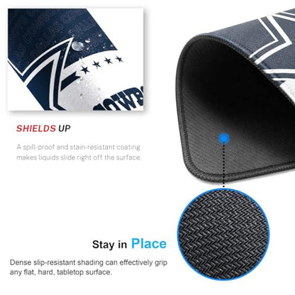 Mouse Pad Desk Mat, Premium Mouse Pad, Gaming Mousepad Desk pad, Computer Mouse Mat with Non-Slip Rubber Base for Computer Desktop - color: C-n-e