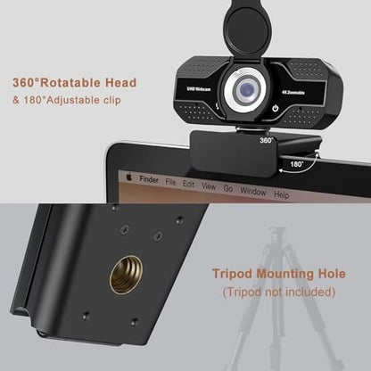 1080P HD Webcam with Microphone, Noise Cancellation, Privacy Cover, Wide-Angle Lens, Auto Light Correction, Plug & Play USB Webcam for Laptop, Desktop, PC, Zoom, Skype, Stream - style: 1080P