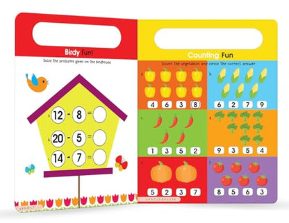 My Big Wipe And Clean Book of Add And Subtract for Kids : Fun With Numbers