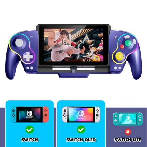 QRD Stellar V3 Handheld Controller for Switch,Switch OLED,Hall Effect Joystick,Mechanical/Macro Back Buttons,Rumble, Motion Sensing