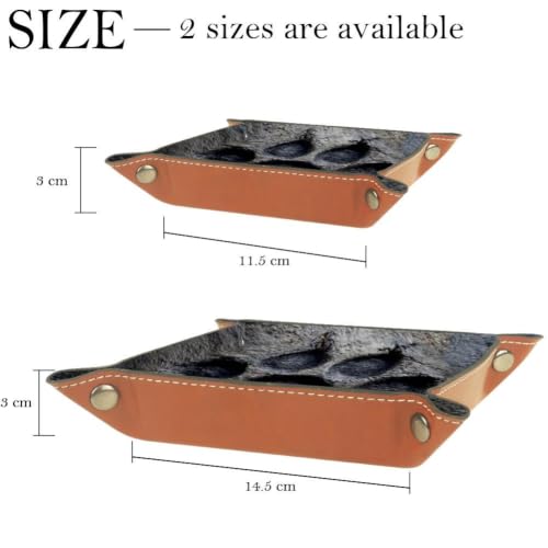 Black Dog Paw Dice Tray Folding Square PU Leather Dice Rolling Tray | Portable Dice Trays for Dice Games Like RPG, DND and Other Table Games, Folded 4.5x4.5x1.2inch - color: Black Dog Paw