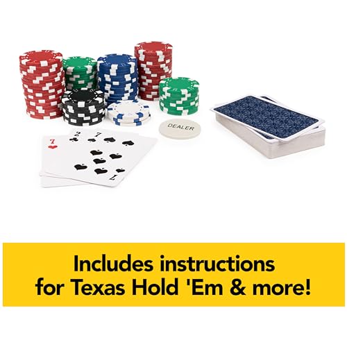 Spin Master Games, Cardinal Classics, 300-Piece Poker Set with Aluminum Carrying Case & Professional Weight Chips & Poker Dice, for Ages 8+ - style: 300-Piece Poker Set