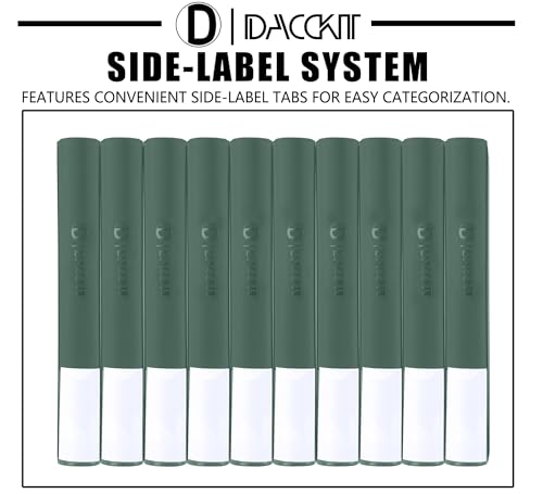 D DACCKIT Card Binder 16 Pocket - Fits 1024 Cards，4X4 Ringless Card Album with Sleeves for Trading Cards & Sports Cards（Model A，Blackish Green） - color: Blackish Green