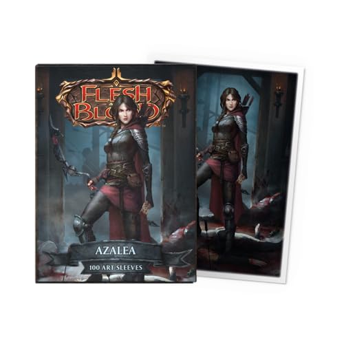 Dragon Shield | Flesh & Blood Art Sleeves | 100 CT - Smooth & Tough Premium TCG Sleeves | Compatible with Pokemon, One Piece & Magic the Gathering | Azalea - color: Azalea