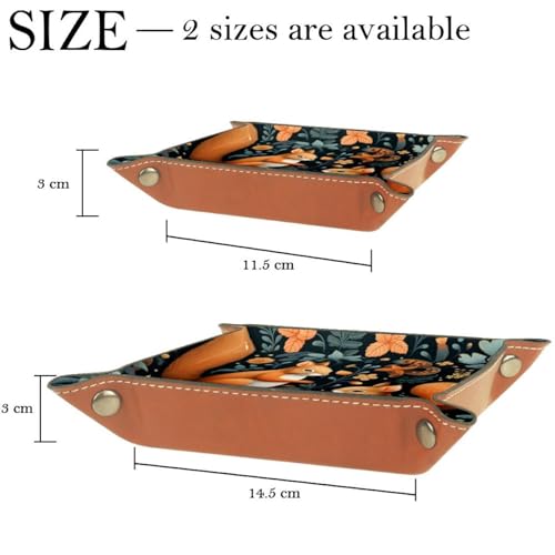 Dice Tray Forest Squirrels Dice Rolling Tray Holder Storage Box for RPG DND Table Games, Double Sided Folding Thick PU Leather - color: Multi 13
