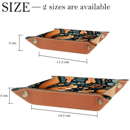 Dice Tray Forest Squirrels Dice Rolling Tray Holder Storage Box for RPG DND Table Games, Double Sided Folding Thick PU Leather - color: Multi 13