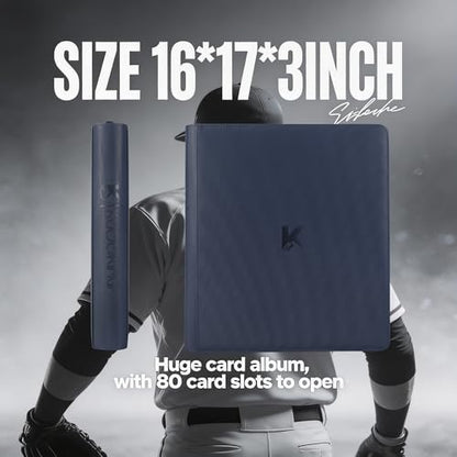 2000 Pockets Trading Card Binder, 20-Pocket Card Ablum Compatible with MTG,Sports Cards & Other Standard Size Trading Card (NAVY BLUE) - color: 20 Pocket Navy Blue