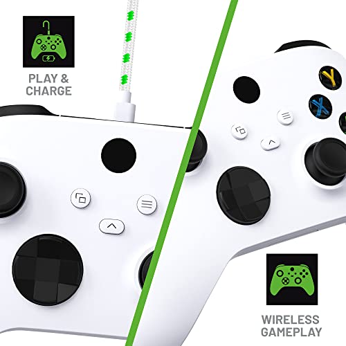 4Gamers SX-C6 X Single Play & Charge Battery Pack Compatible with Xbox Series S and Xbox Series X Consoles - White