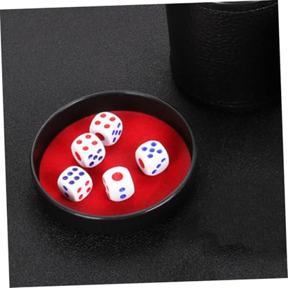 Vaguelly 5pcs Dice Cup Base Tray Precision Fit Dice Storage Case Plastic for Parties Games Bars Easy Installation Sound Dampening Design