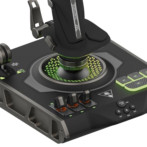Turtle Beach VelocityOne Flightdeck Universal HOTAS Simulation System - PC | Windows 10 & 11 PCs, Joystick & Throttle for Air & Space Combat Simulation, Touch Display, 139 Mappable Controls, Black - style: Universal HOTAS Simulation System