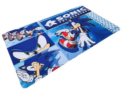 KESS: Sonic: Playmat - Modern Sonic - 23.75 x 13.5 Neoprene, Non-Slip, Tabletop Accessory, Comfort & Protection, Card-Board-Dice-RPG Games, Mouse Pad - style: Modern Sonic