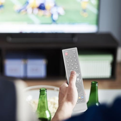 Remote Control Covers Transparent Silicone Dust Protector for Tv and Air Conditioner Remotes Flexible Fit Clear Sleeve