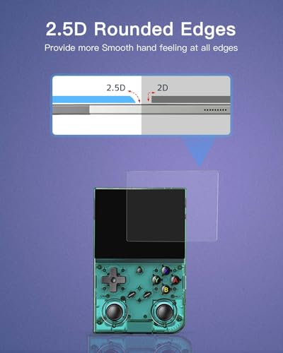 2 pack Screen Protector for RG35XX Pro Retro Handheld Game Console, 9H Hardness Tempered Glass for RG35XX Pro,Anti-Scratch, Bubble Free, HD Clarity