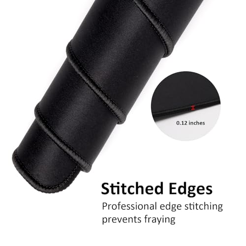 Large Gaming Mouse Pad with Stitched Edges,[35.4x15.7In] Extended Mouse Pad with Non-Slip Natural Rubber Base for Gamer/Desktop/Office/Home-90x40 Heius - color: 90x40 Heius