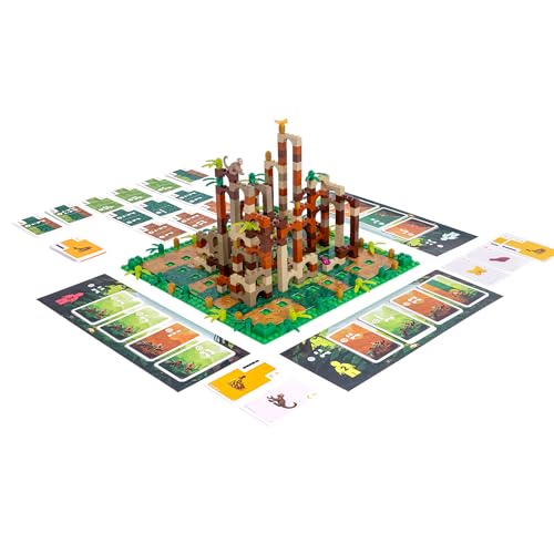 Monkey Palace - LEGO Board Game, Brick Building Strategy Board Game for Kids 8-12, Family Fun for Adults, LEGO Fun Toys for Kids & Families, 2-4 Players Ages 10+, 45 Minute Playtime | For brick fans, stack towers, score with monkeys, Compatible with LEGO