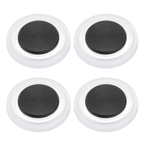 PATIKIL 4 Pcs Mobile Phone Game Joystick, Frosted Spiral Game Control Touch Screen Joystick with Storage Box for Mobile Tablet Smart Phone, White - color: White
