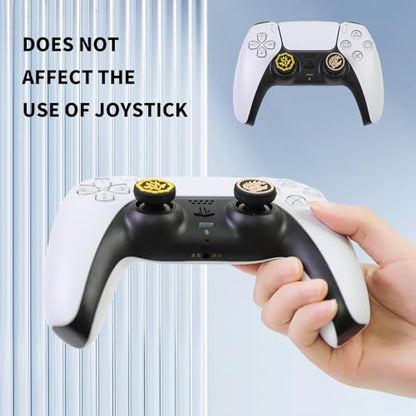PERFECTSIGHT Cute Thumb Grip Caps for Switch 2 2025, PS5, PS4, Xbox Series X/S, Xbox One, Switch PRO Controller, 4PCS Kawaii Soft Rubber 3D Analog Thumbsticks Grips Joystick Cover Set (Black Wilds) - color: Black Wilds