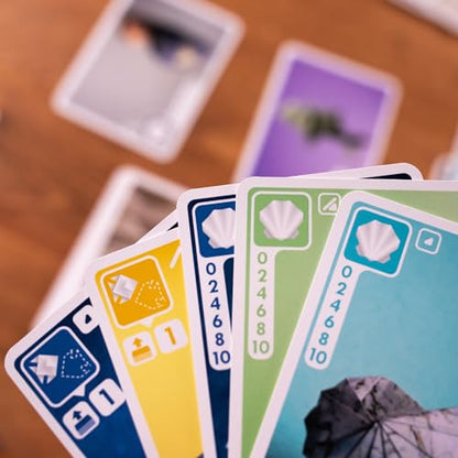 Pandasaurus Games Sea Salt and Paper Card Game - Ocean-Themed Strategy Game, Fast-Paced and Tactical, Fun Family Game for Kids and Adults, Ages 8+, 2-4 Players, 30-45 Minute Playtime