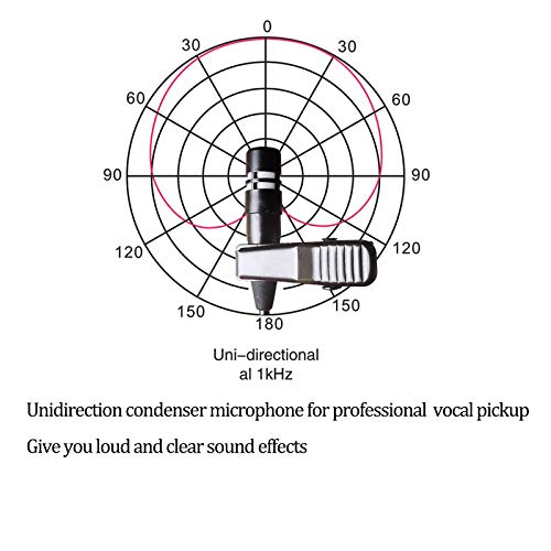 Lavalier Microphone Lapel Microphone Compatible with Sennheiser Wireless Transmitter - Unidirectional Condenser Mic – 3.5mm Screw Lock Plug - size: 3.5mm Screw Lock Plug for Sennheiser Only