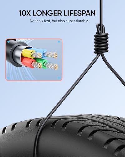 KOVA (9.8FT) Switch 2 Charging Cable - for Switch 2 AC Power Adapter, 60W Switch2 Charger Power Cord Extra Long, Support 4K TV Dock Mode [𝐀𝐂 𝐀𝐝𝐚𝐩𝐭𝐞𝐫 𝐂𝐨𝐫𝐝 𝐑𝐞𝐩𝐥𝐚𝐜𝐞𝐦𝐞𝐧𝐭]