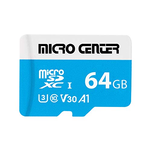 Micro Center Premium 64GB microSDXC Card, Nintendo-Switch Compatible Memory Card, UHS-I C10 U3 V30 4K UHD Video A1 Micro SD Card with Adapter (64GB) - size: U3 A1 - 64GB