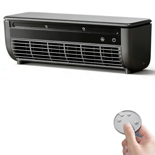 Wireless Charging Air Conditioner Fan, 2026 Upgrade Portable Wall Air Conditioner Cooling Mist Fan, Easy Install & No Drilling Wall Mounted Fans,10s Instant Cooling, for Kitchen & Bedroom (Grey) - color: Gray