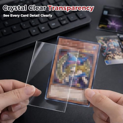 1000ct Clear Card Sleeves Perfect Fit for Yu-Gi-Oh Game Cards 59 mm x 87mm