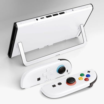 eXtremeRate DIY Replacement Shell Buttons (D-Pad Ver) for Nintendo Switch 2, Full Set Rear Back Plate Controller Housing Buttons for Switch 2 Console & Joycon 2 - Deluxe Version - White - color: White
