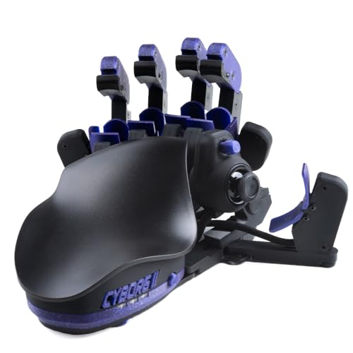 AZERON Gaming Keypad – One Handed Keyboard for PC Gaming – Hall Effect Analog Thumbstick and 30 Programmable Keys – 3D Printed Customized Keypad – for Righties (Galaxy Purple, Cyborg II) - color: Galaxy Purple, size: Cyborg II Standard