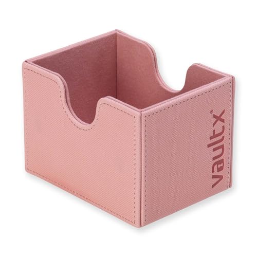 Vault X Sideloading Deck Box 100+ Sleeved Cards Exo-Tec (Pink) | Holds 100+ sleeved TCG cards. Padded side-loading deck box, secure magnetic lid, water-resistant Exo-Tec.