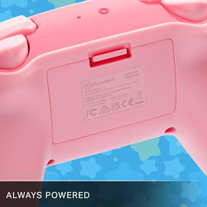 PowerA Wireless Controller for Nintendo Switch - Kirby Mouthful, Switch Lite/Switch-OLED Model, Nintendo Switch 2, AA Battery Powered (Battery Included), Bluetooth, Motion Controls, Officially Licensed - style: Kirby