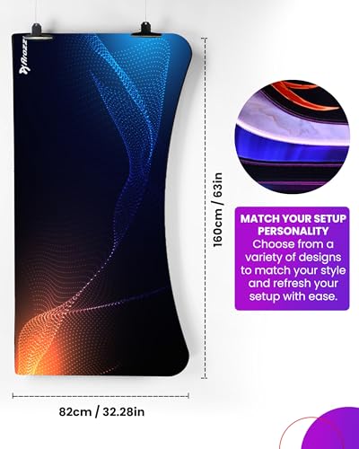 Arozzi Arena Gaming Desk Pad D008 | Full Desk Mouse Pad, Washable Desk Mat, Anti-Slip Rubber Base, Water-Resistant Surface - color: D008