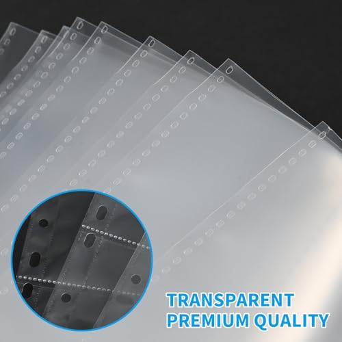 300 Pack 9 Pocket Card Sleeves Binder Sheets，Holds 5400 Cards, Clear Trading Card Sleeve Pages Protector for Trading Card Binder Sleeves Fit for Baseball,Football,Game,Business Cards - size: 300 pack