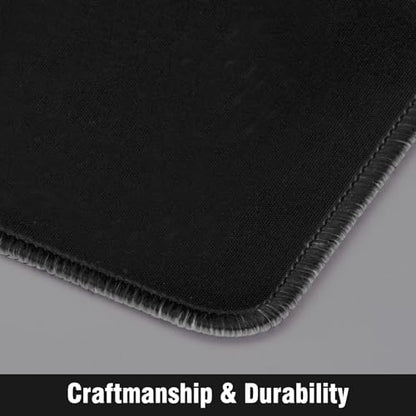 Biouai MTG Playmat for TCG Card Playing Game - 2Pcs Black Stitched Play Mat with Tube for Cards Gameplay, MTG, Yugioh, Magic The Gathering (24 x 14 inch) - color: Black